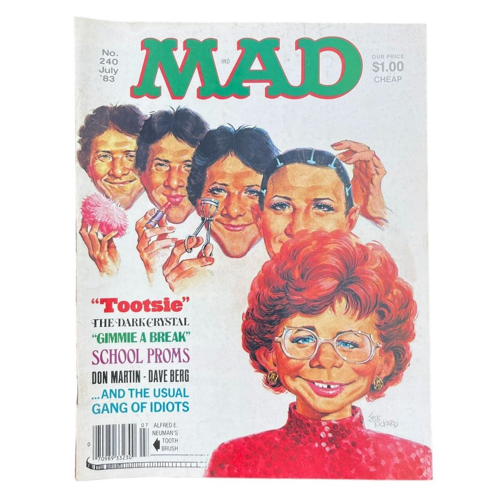 Vintage 1983 MAD Magazine No. 240‎ Collectible Comedy Satire Comic Book